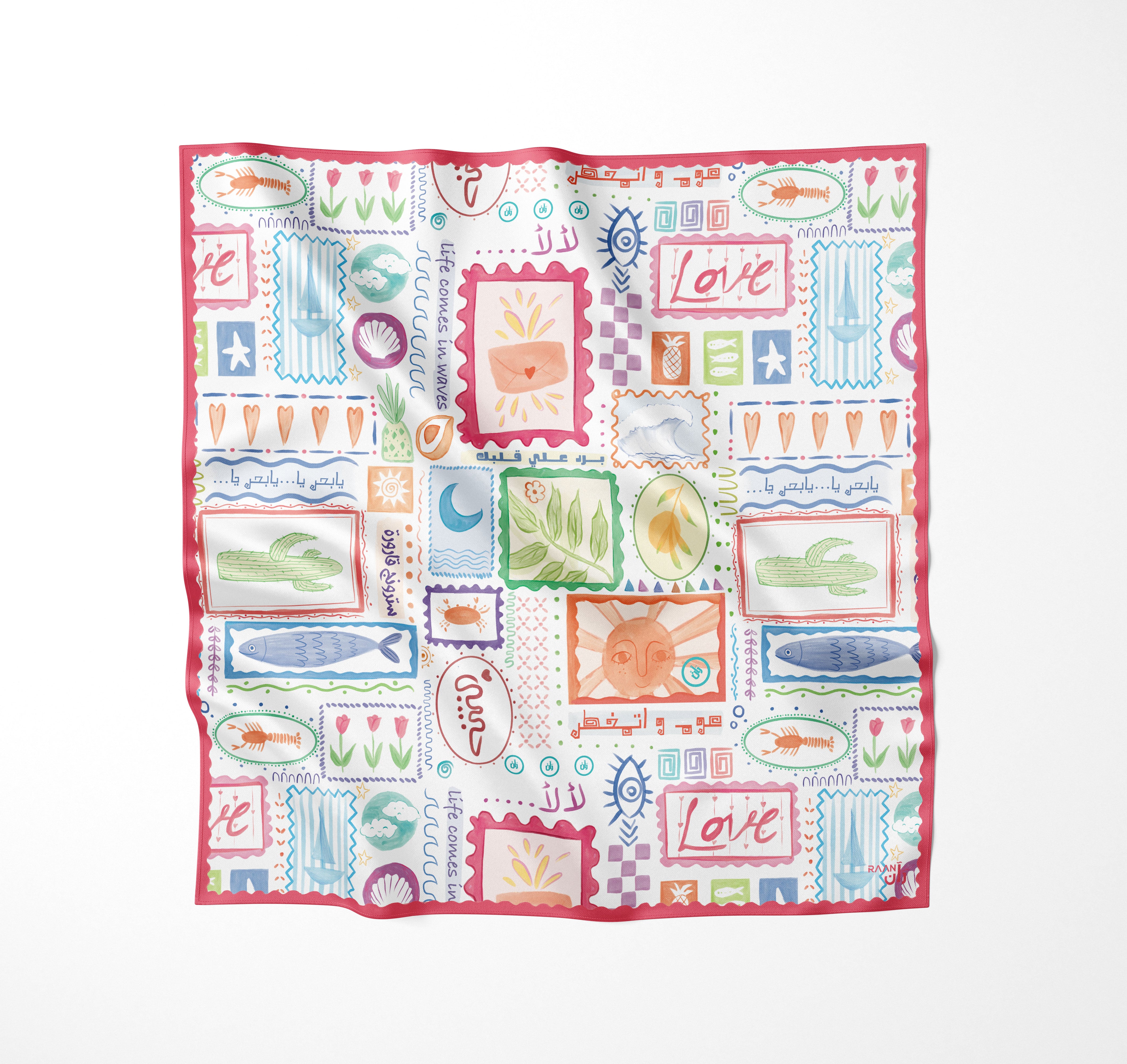 Postcards Scarf