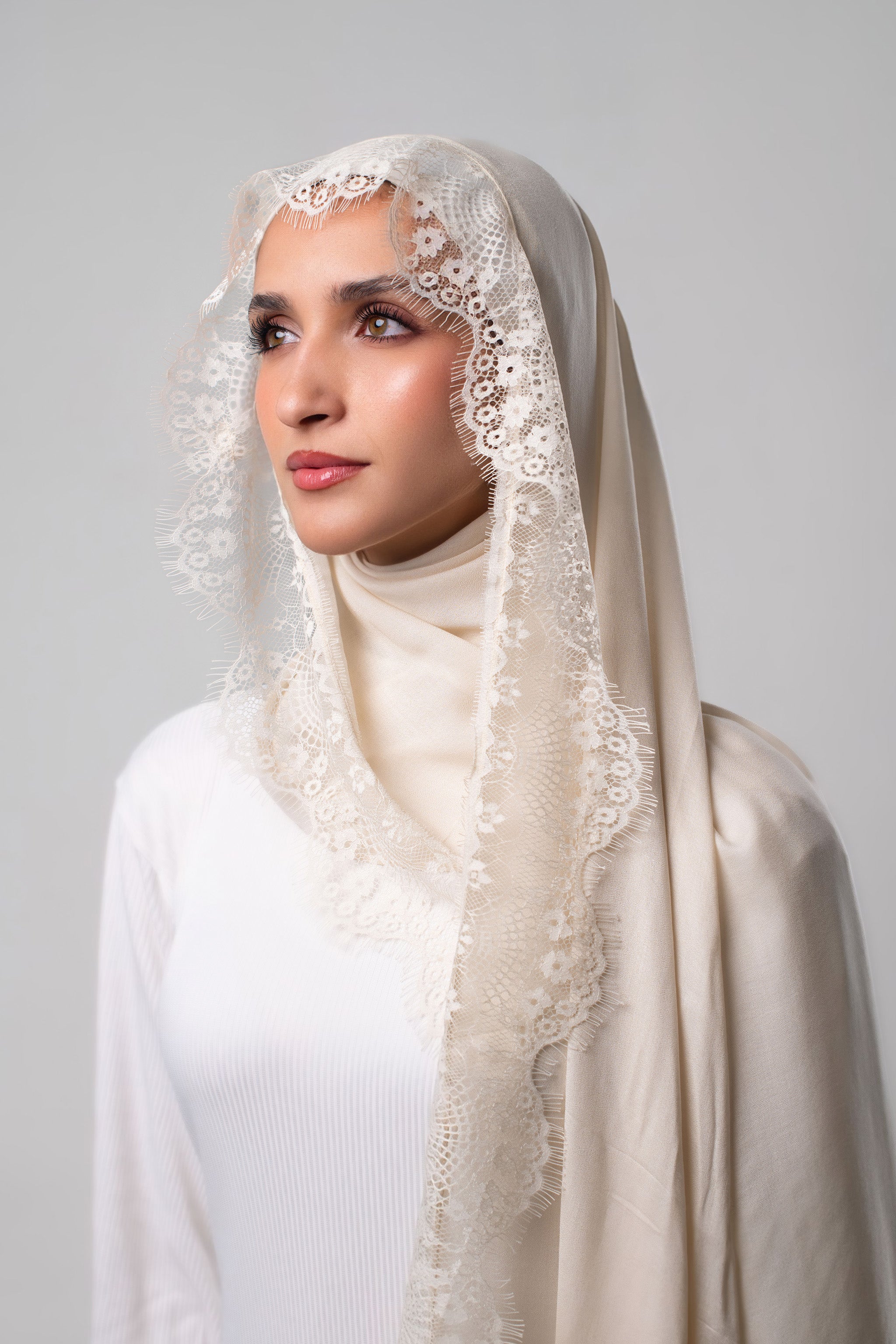 Soft Champagne Elegance Lace