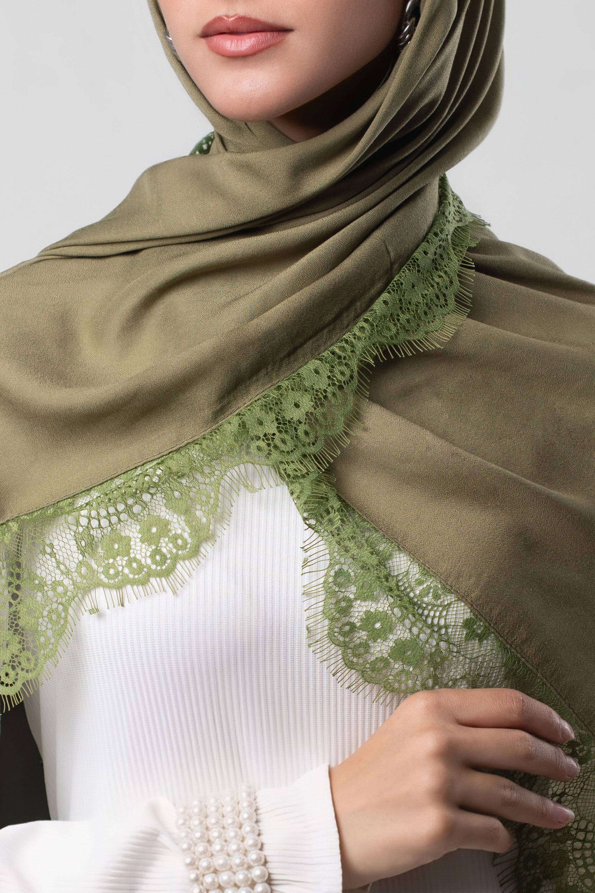 Olive Elegance Lace
