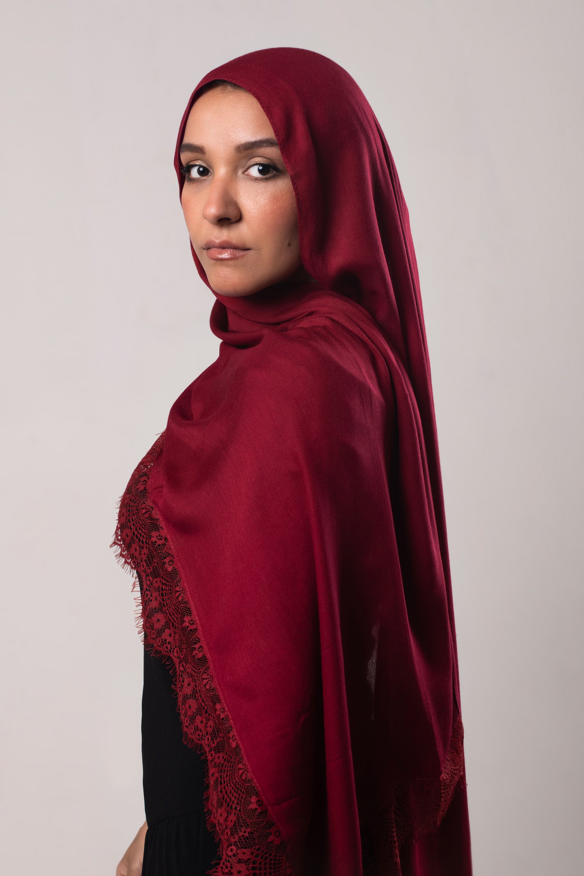 Maroon Lace