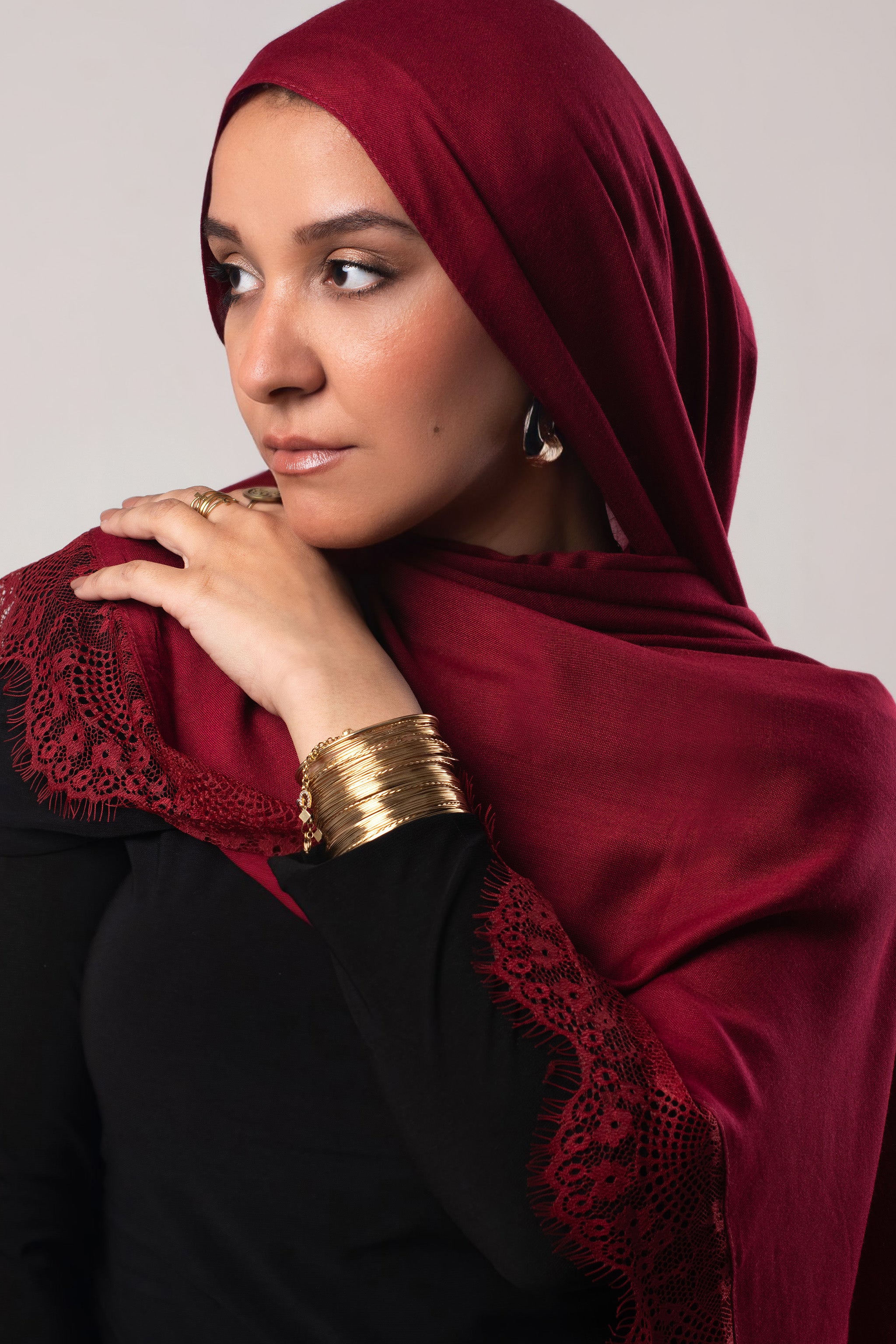 Maroon Lace