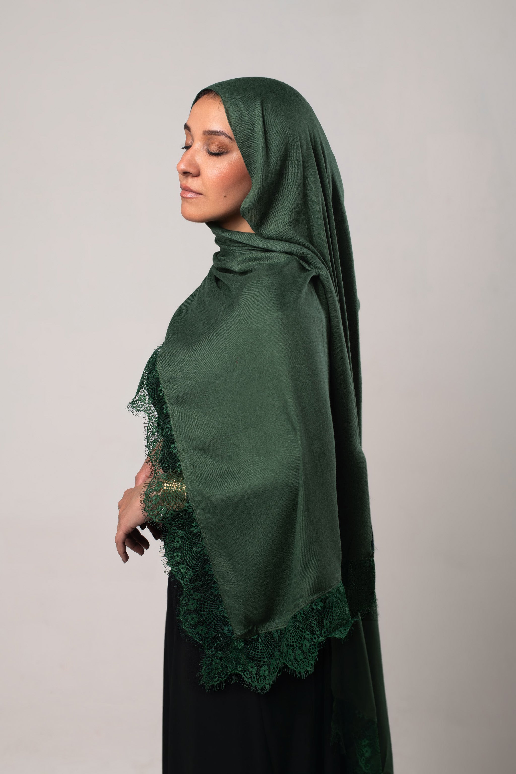 Forest Green Lace