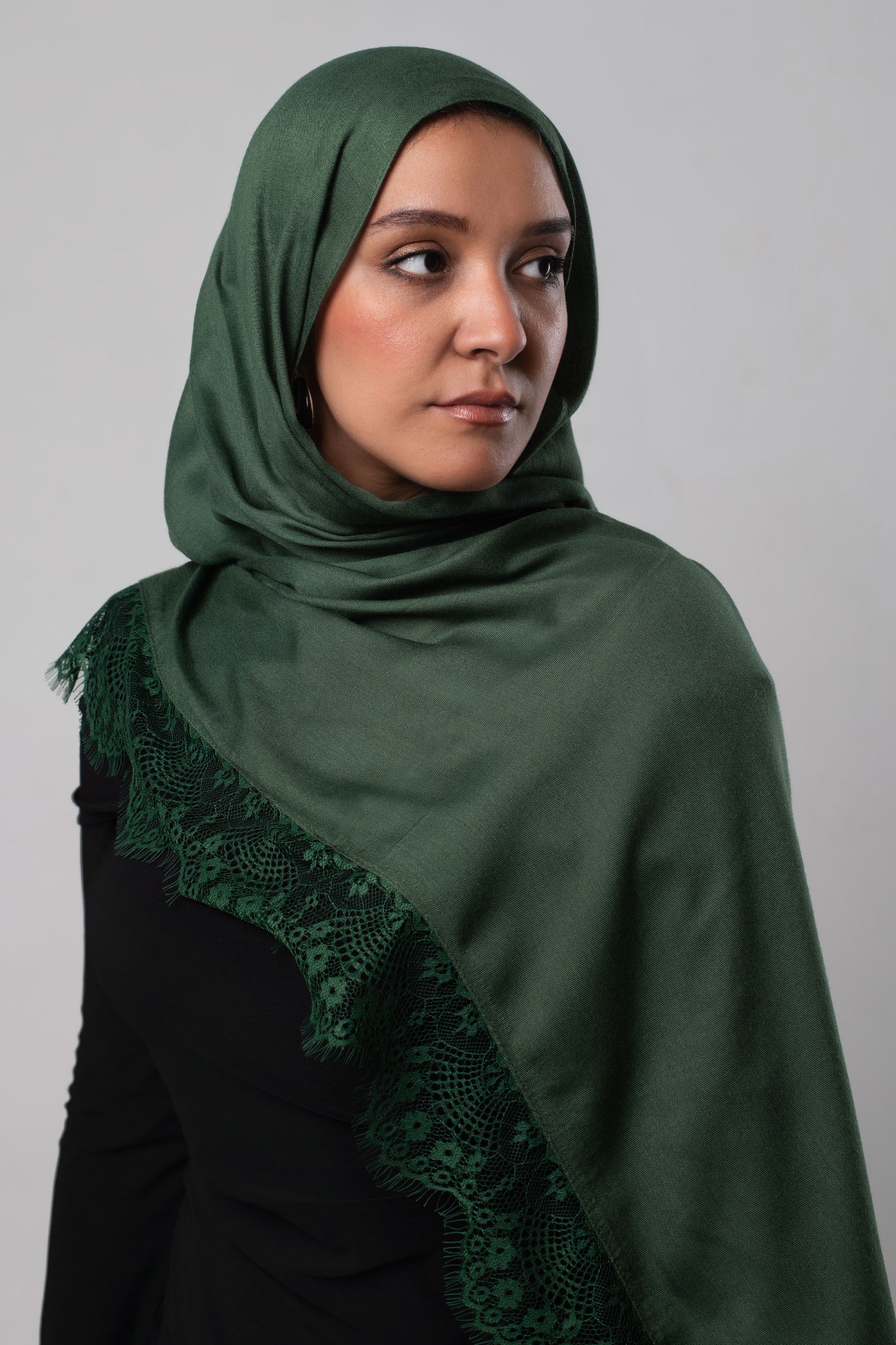 Forest Green Lace